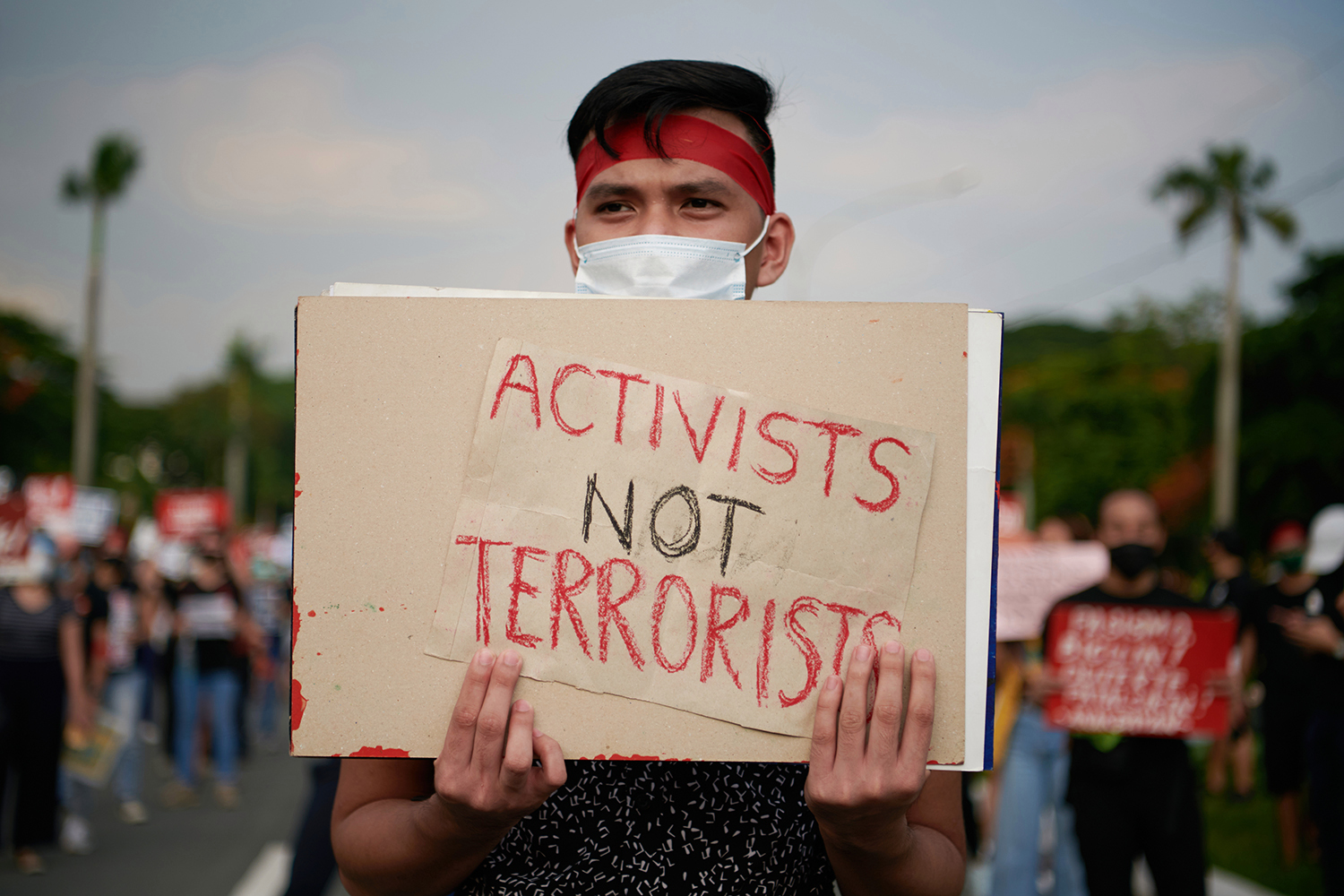Filipinos Protest Against Duterte's Anti-Terror Bill In Manila